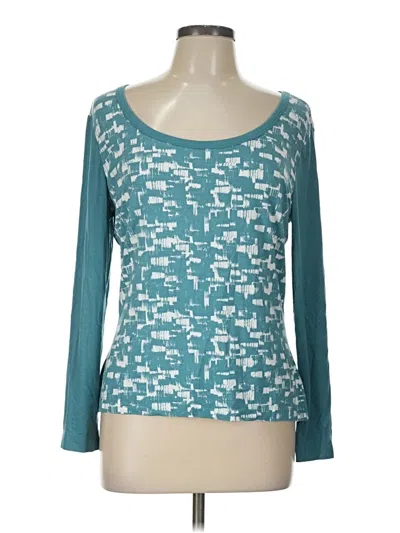 Pre-owned St John Long Sleeve T-shirt In Teal