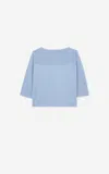 St John Lurex Mesh Knit Top In Sbsh