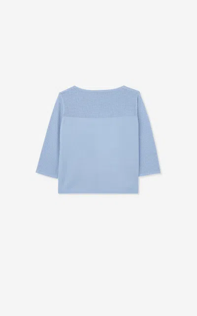 St John Lurex Mesh Knit Top In Sbsh