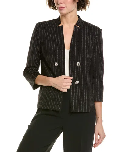 ST JOHN ST. JOHN LUREX PINSTRIPE BLAZER