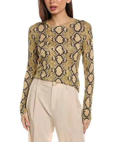 St John Lurex Sweater In Brown