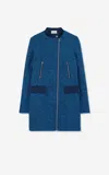 St John Lurex Tweed Long Jacket In Rblm