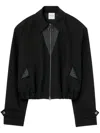 St John Luxe Ponte Jacket In Grey