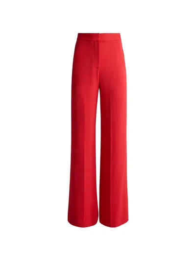 St John Maddie High-waisted Trousers In Red