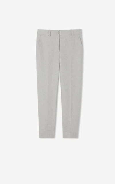 St John Melange Flannel Pant In Lghg