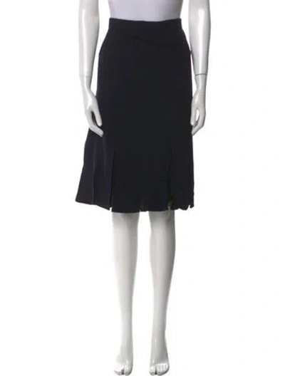 Pre-owned St John Mesh Accents Midi Length Skirt W/ Tags In Multi