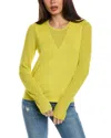 St John Mesh Knit Sweater In Yellow