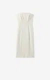 St John Mesh Sequin Strapless Dress In Multi