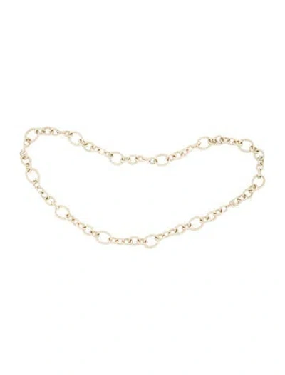 Pre-owned St John Metal Chain-link Belt
