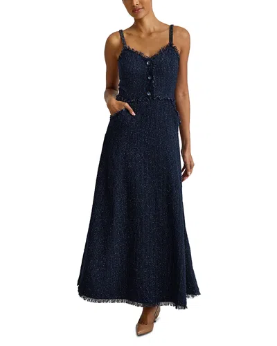 St John Metallic Shimmer Dress In Multi