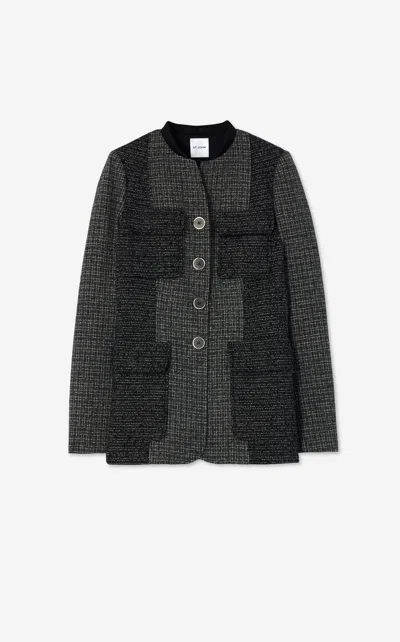 St John Micro Pattern Tweed Dress In Dgeb