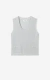 St John Cropped Sweater Tank Top In Miss