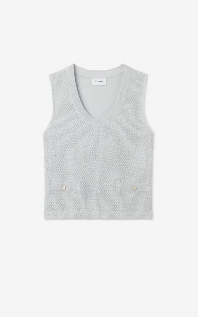 ST JOHN MICROSEQUIN KNIT CARDIGAN