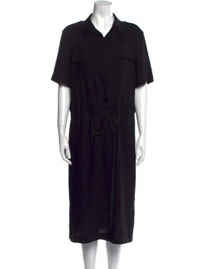 Pre-owned St John Midi Length Dress In Black