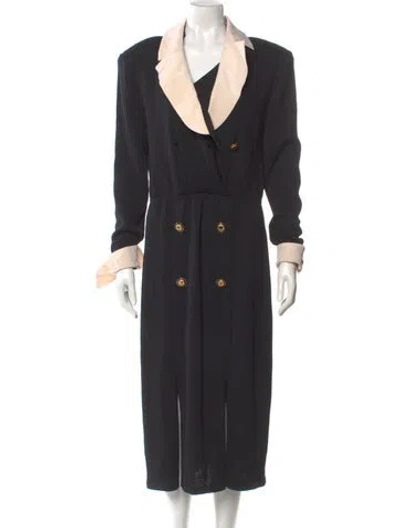 Pre-owned St John Midi Length Dress In Black
