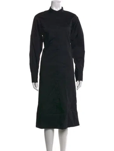 Pre-owned St John Midi Length Dress In Black