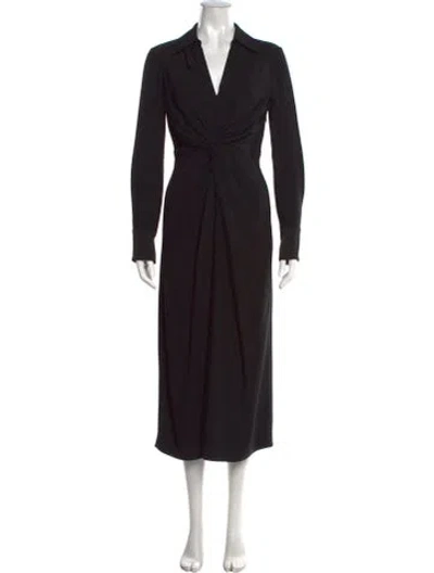 Pre-owned St John Midi Length Dress In Black
