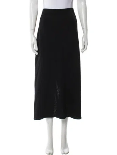 Pre-owned St John Midi Length Skirt In Black