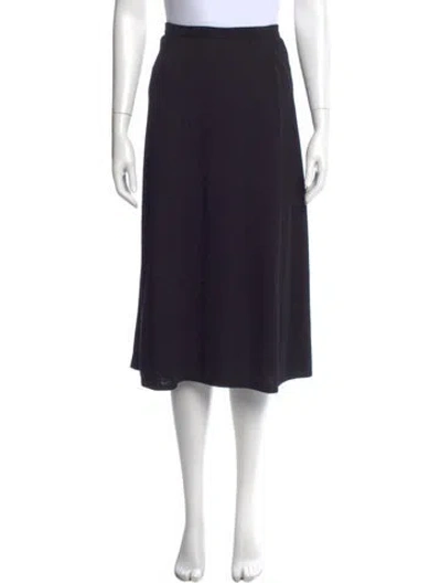 Pre-owned St John Midi Length Skirt In Black