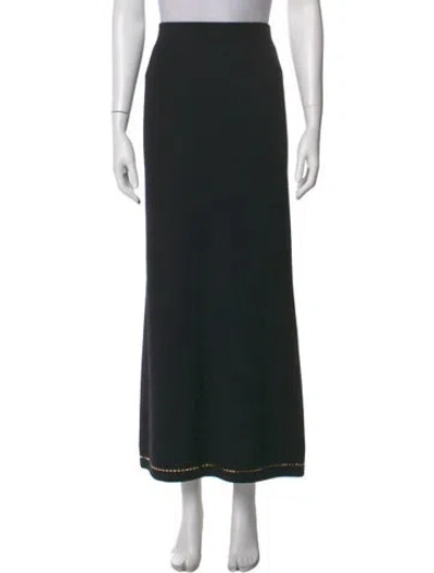 Pre-owned St John Midi Length Skirt In Black