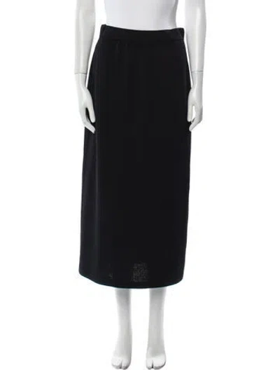 Pre-owned St John Midi Length Skirt In Black