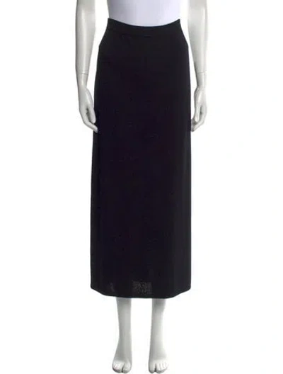 Pre-owned St John Midi Length Skirt In Black