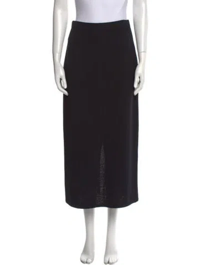 Pre-owned St John Midi Length Skirt In Black