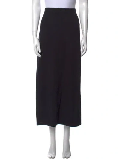 Pre-owned St John Midi Length Skirt In Black