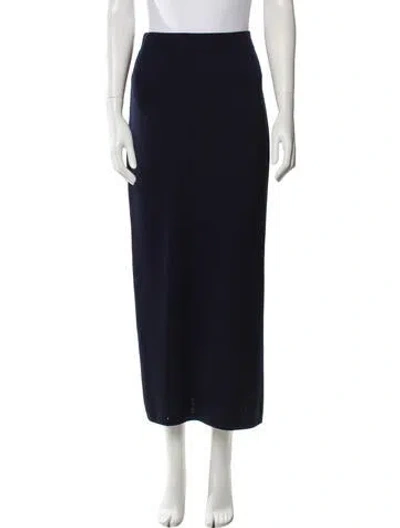 Pre-owned St John Midi Length Skirt In Black