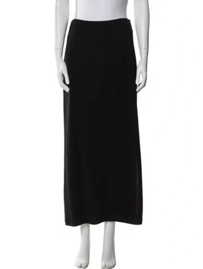 Pre-owned St John Midi Length Skirt In Black