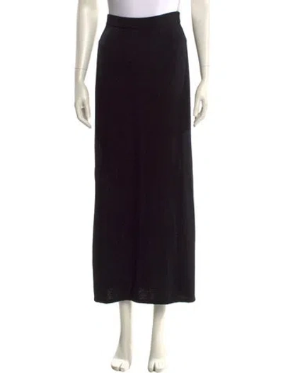 Pre-owned St John Midi Length Skirt In Black