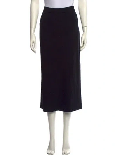 Pre-owned St John Midi Length Skirt In Black