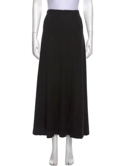 Pre-owned St John Midi Length Skirt In Black
