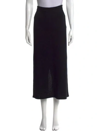 Pre-owned St John Midi Length Skirt In Black
