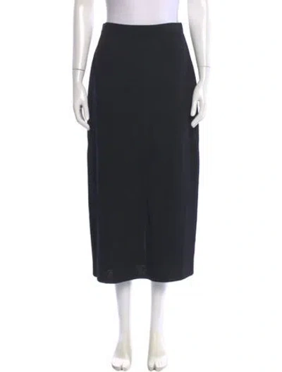 Pre-owned St John Midi Length Skirt In Black