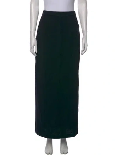 Pre-owned St John Midi Length Skirt In Black