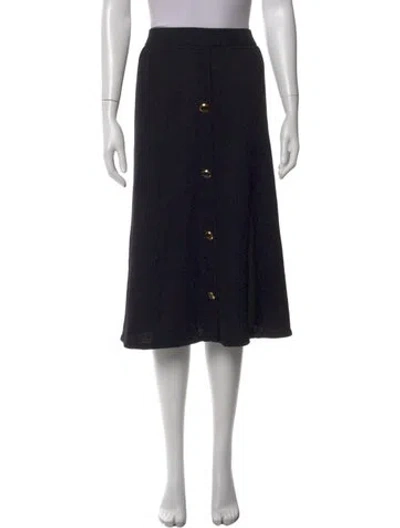 Pre-owned St John Midi Length Skirt In Black