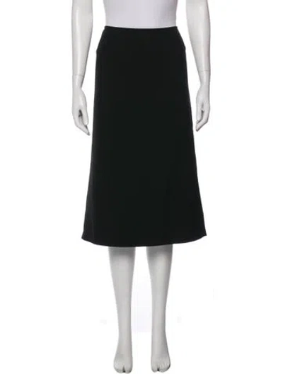 Pre-owned St John Midi Length Skirt In Black