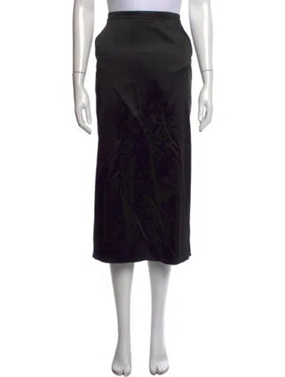 Pre-owned St John Midi Length Skirt In Black