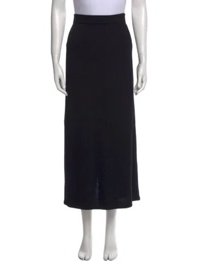 Pre-owned St John Midi Length Skirt In Blue