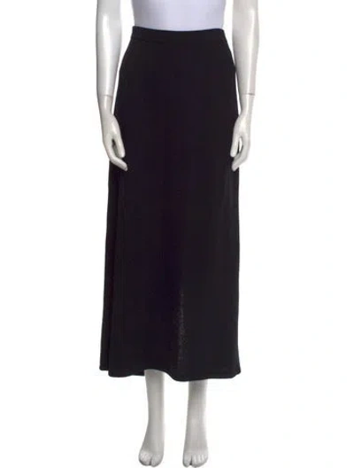 Pre-owned St John Midi Length Skirt In Blue