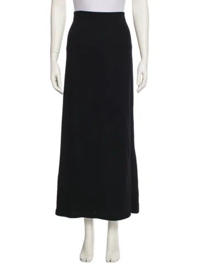 Pre-owned St John Midi Length Skirt In Blue