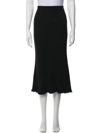 Pre-owned St John Midi Length Skirt In Blue