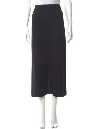 Pre-owned St John Midi Length Skirt In Gray