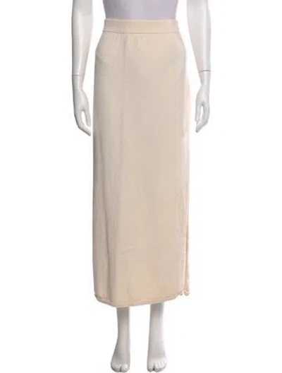 Pre-owned St John Midi Length Skirt In Neutral