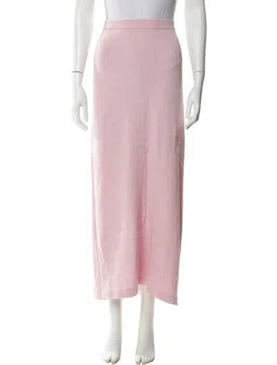 Pre-owned St John Midi Length Skirt In Pink