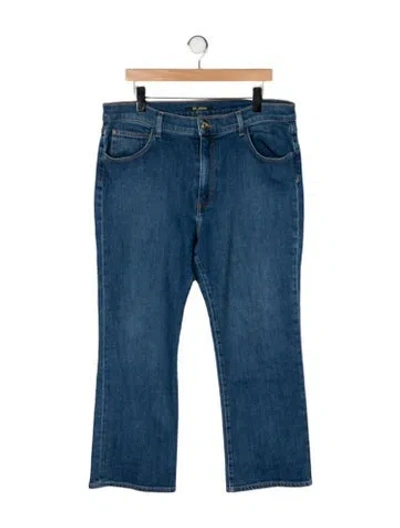 Pre-owned St John Mid-rise Flared Jeans In Blue