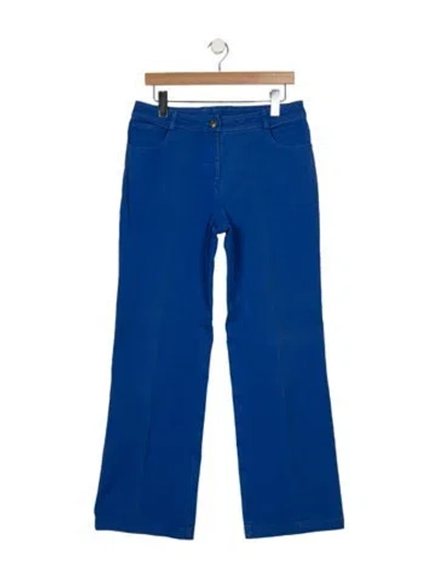 Pre-owned St John Mid-rise Flared Jeans In Blue