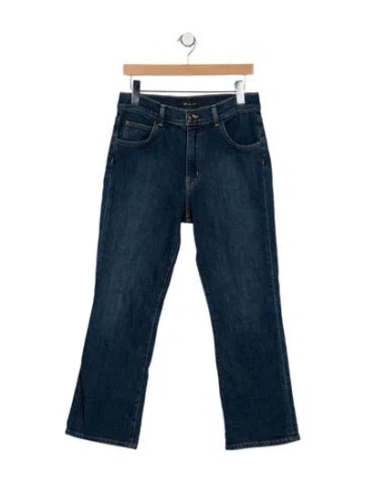 Pre-owned St John Mid-rise Flared Jeans In Blue
