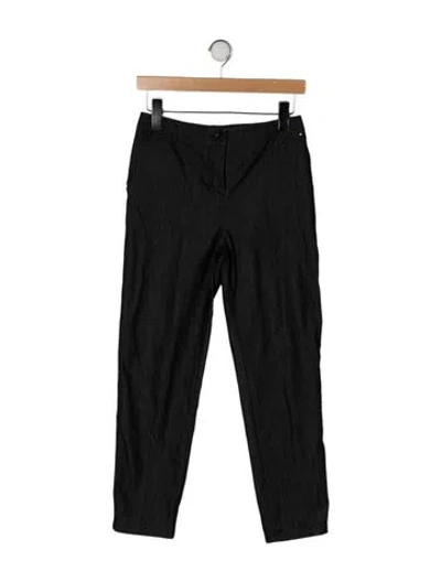 Pre-owned St John Mid-rise Skinny Leg Jeans In Black